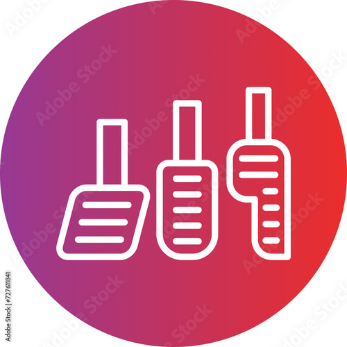 Car Pedal Icon Style