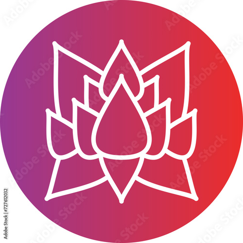 Lotus Flower Icon Style