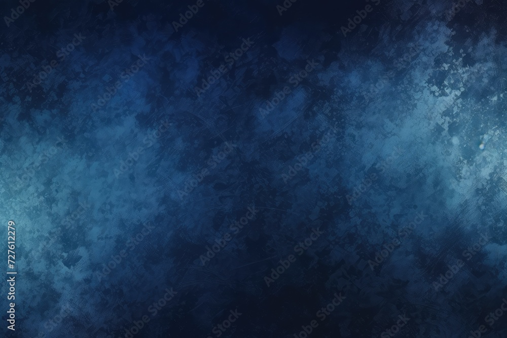 A dark blue metallic backdrop with empty space inside of it for product backdrop, Generative AI.