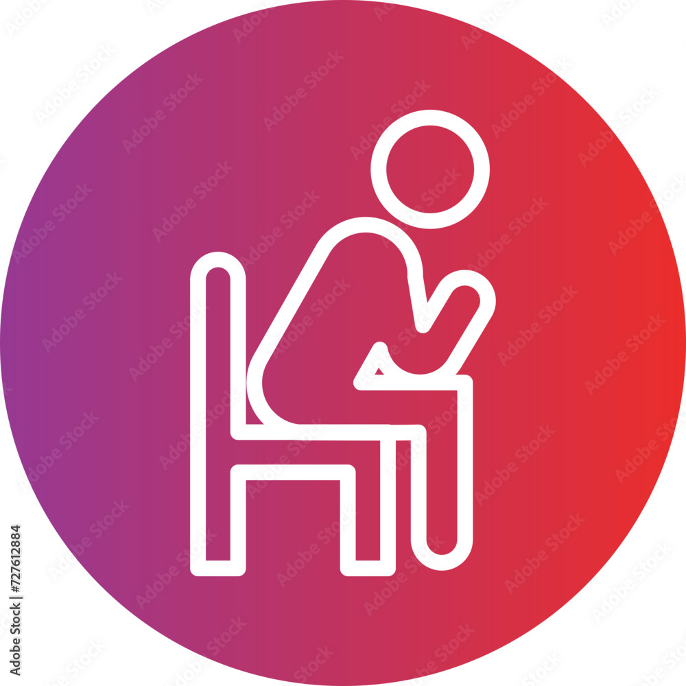 Loneliness Icon Style Loneliness Icon Style