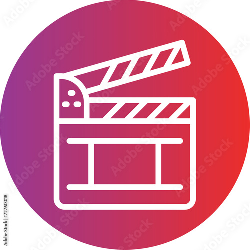 Clapperboard Icon Style