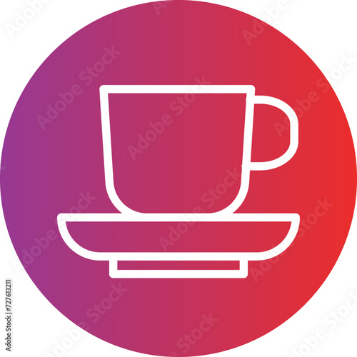 Coffee Cups Icon Style