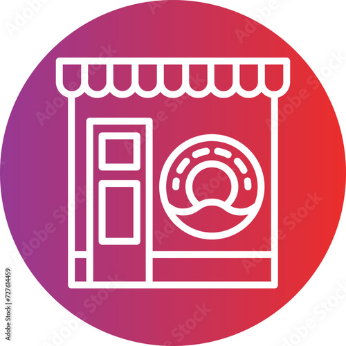 Donut Shop Icon Style
