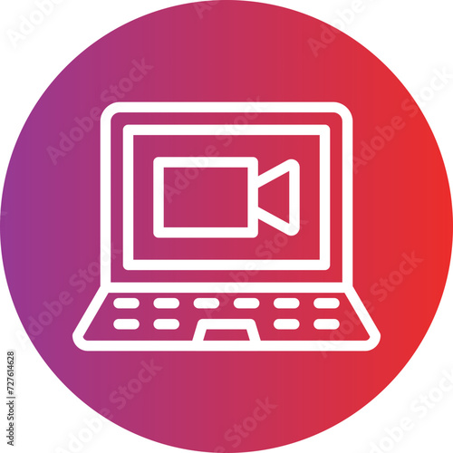 Videocall Discussion Icon Style