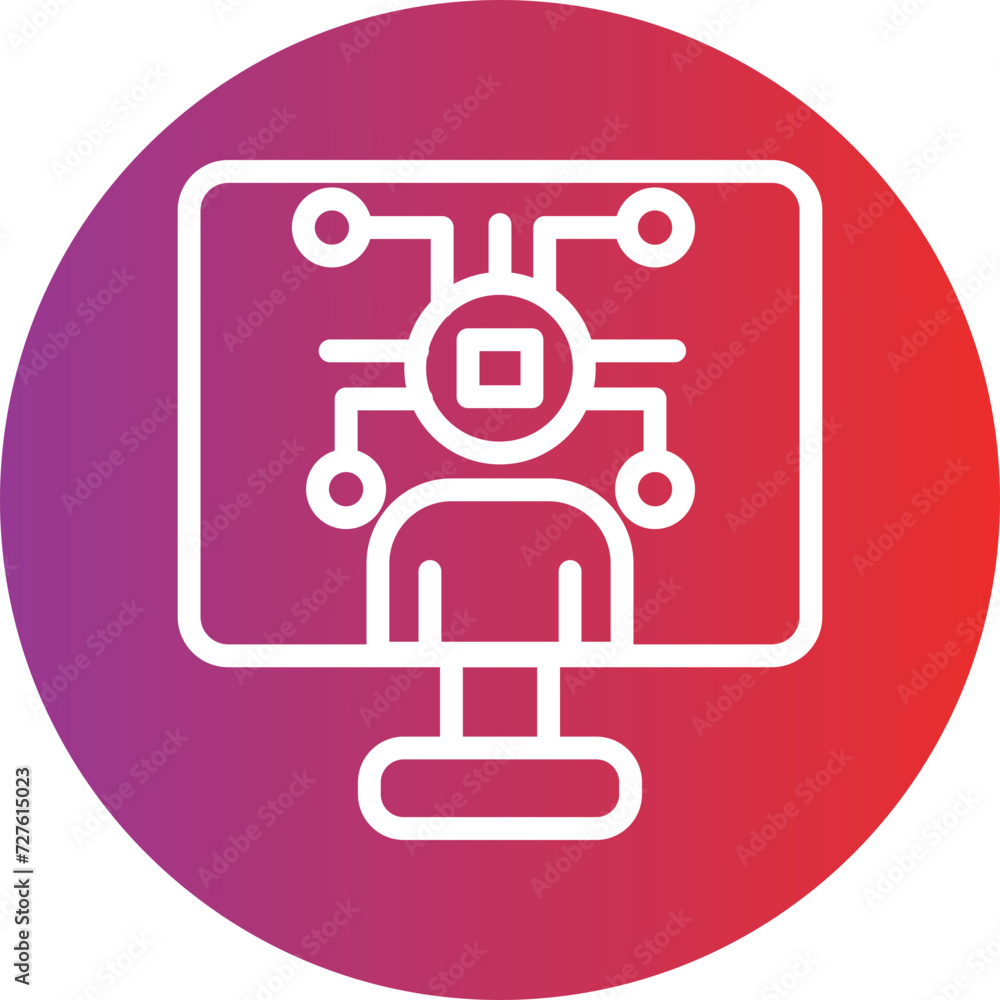 Digital Man Icon Style Digital Man Icon Style