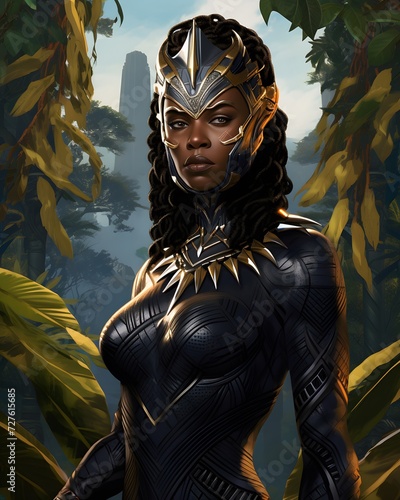 female Black Panther takes her rightful place as the guardian of her nation