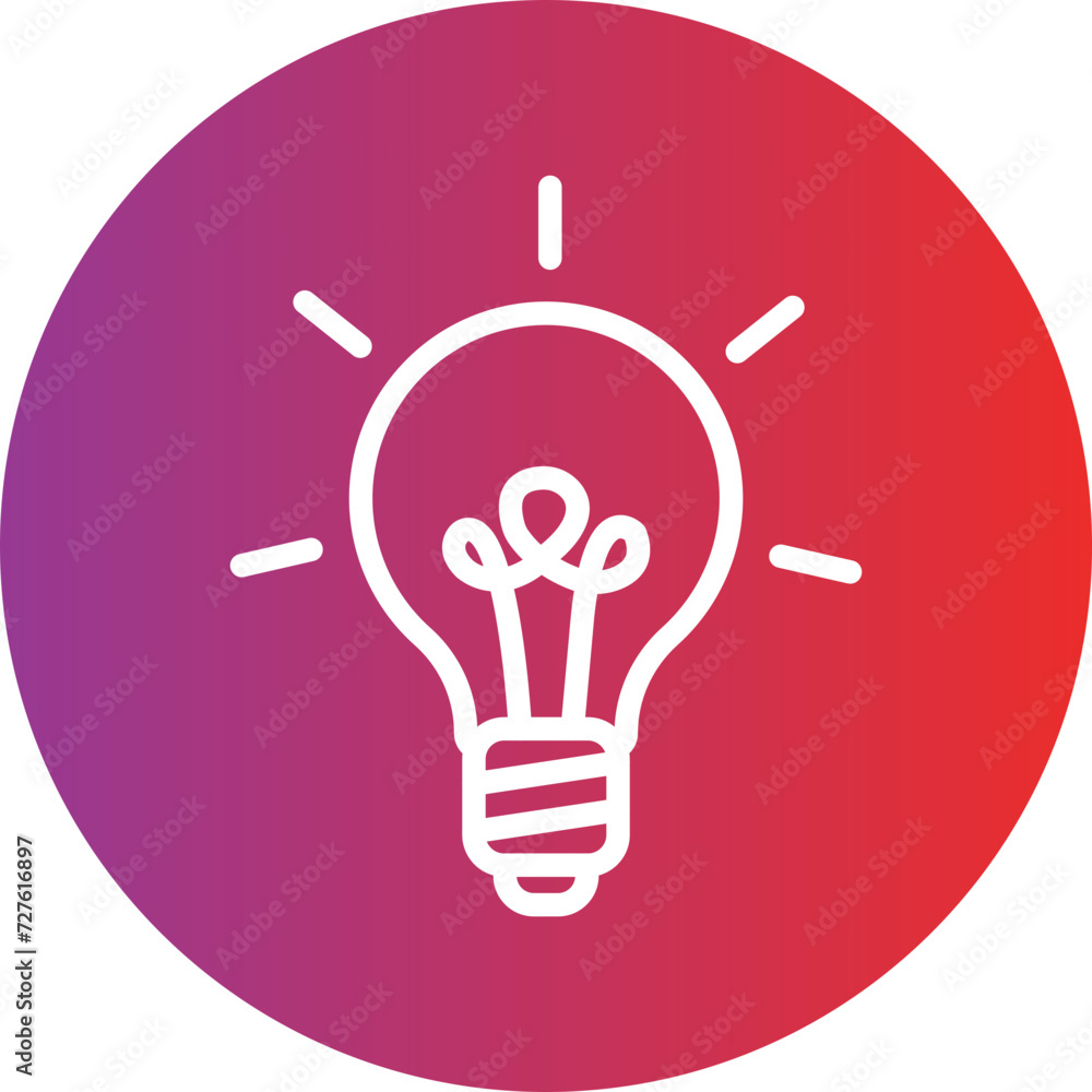 Edison Light Bulb Icon Style Edison Light Bulb Icon Style