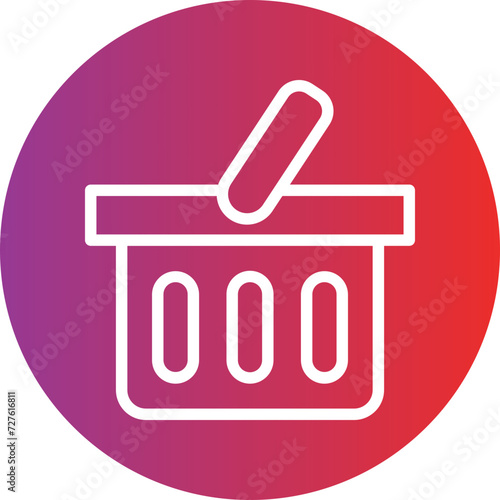 Shopping Basket Icon Style