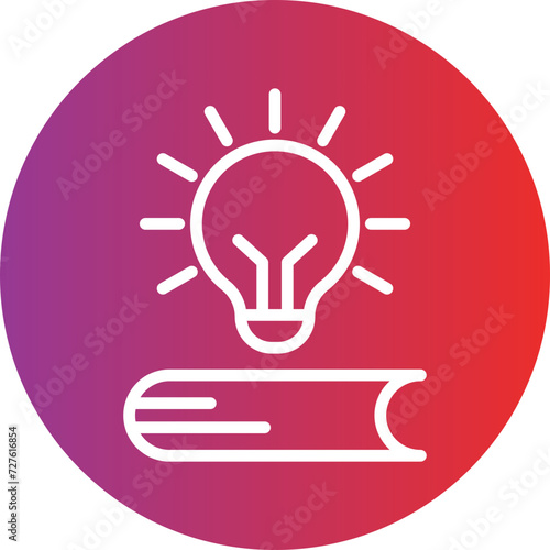 Book Lamp Icon Style