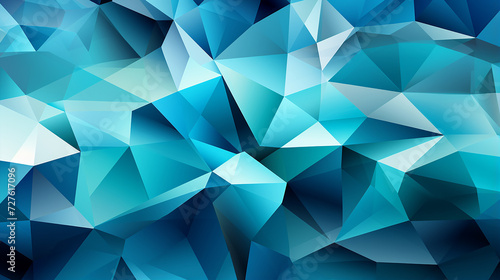 Aquamarine_abstract_polygon_background © slonlinebro