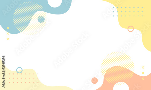 Abstract Vector Geometric Background. Wallpaper illustrations backdrop in pastel colors. Suitable for covers, poster designs, templates, banners and others