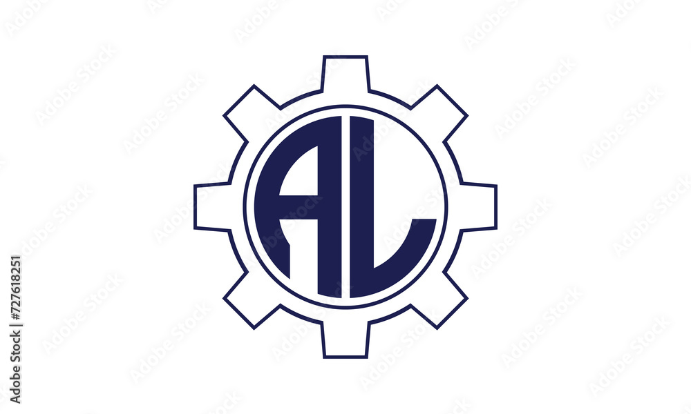 AL initial letter mechanical circle logo design vector template. industrial, engineering, servicing, word mark, letter mark, monogram, construction, business, company, corporate, commercial, geometric AL initial letter mechanical circle logo design vector template. industrial, engineering, servicing, word mark, letter mark, monogram, construction, business, company, corporate, commercial, geometric