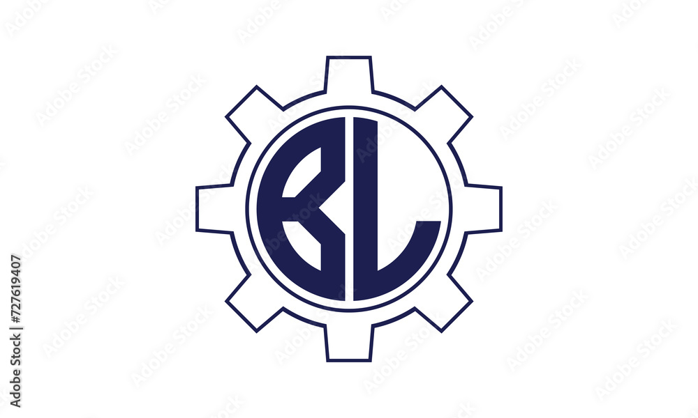 BL initial letter mechanical circle logo design vector template. industrial, engineering, servicing, word mark, letter mark, monogram, construction, business, company, corporate, commercial, geometric BL initial letter mechanical circle logo design vector template. industrial, engineering, servicing, word mark, letter mark, monogram, construction, business, company, corporate, commercial, geometric