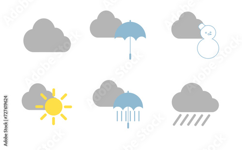 曇りのち天気セット
