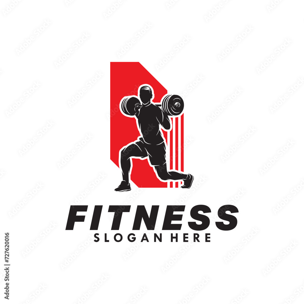 fitness vector logo design template fitness vector logo design template