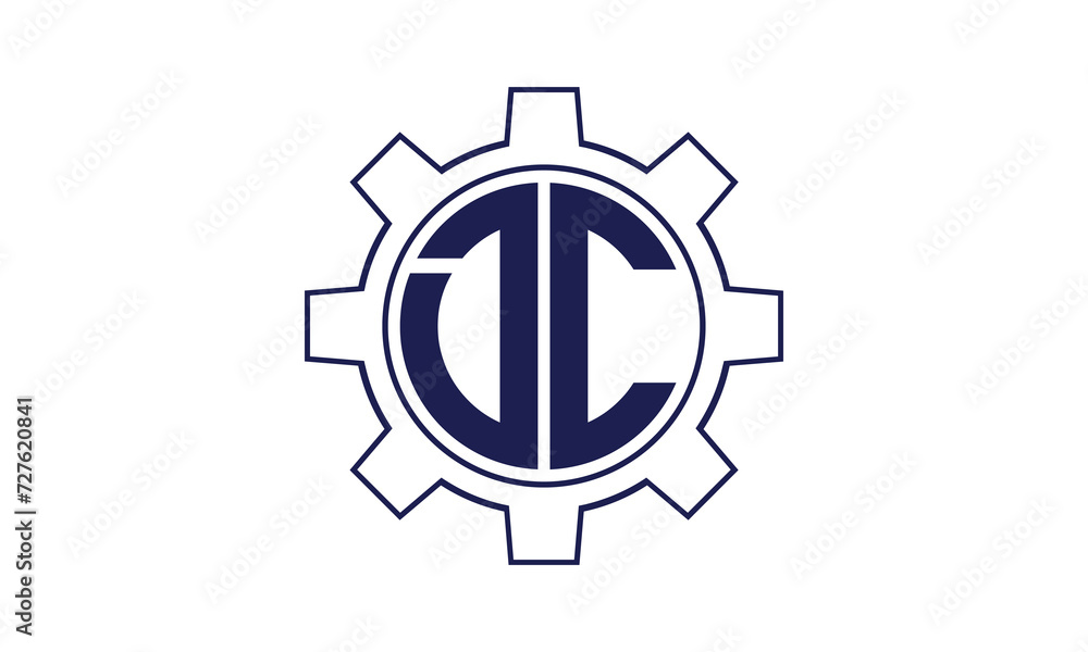 DC initial letter mechanical circle logo design vector template. industrial, engineering, servicing, word mark, letter mark, monogram, construction, business, company, corporate, commercial, geometric DC initial letter mechanical circle logo design vector template. industrial, engineering, servicing, word mark, letter mark, monogram, construction, business, company, corporate, commercial, geometric