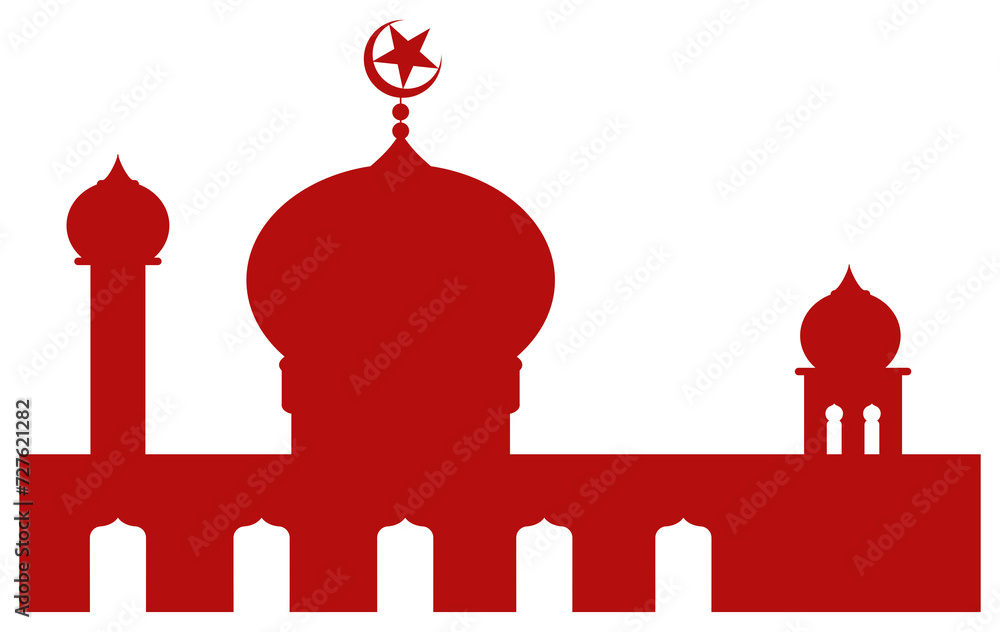 Mosque Silhouette, Flat Style. can use for Art Illustration, Decoration, Wallpaper, Background, Apps, Website, Logo Gram, Pictogram, Greeting Card or for Graphic Design Element. Format PNG Mosque Silhouette, Flat Style. can use for Art Illustration, Decoration, Wallpaper, Background, Apps, Website, Logo Gram, Pictogram, Greeting Card or for Graphic Design Element. Format PNG