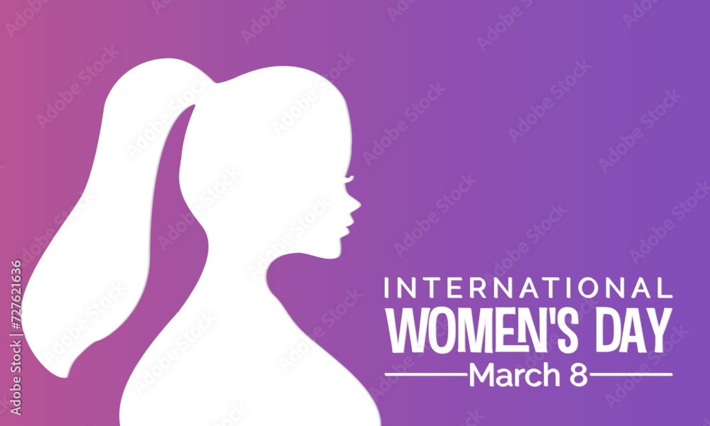 International Women's Day celebrated every year of March 8, Women's right Vector banner, flyer, poster and social medial template design. International Women's Day celebrated every year of March 8, Women's right Vector banner, flyer, poster and social medial template design.