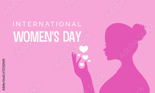 International Women's Day celebrated every year of March 8, Women's right Vector banner, flyer, poster and social medial template design.