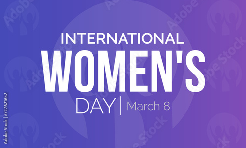 International Women's Day celebrated every year of March 8, Women's right Vector banner, flyer, poster and social medial template design.