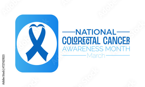 National Colorectal Cancer Awareness Month Observed every year of March, Medical Awareness Vector banner, flyer, poster and social medial template design.