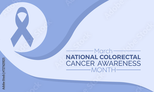 National Colorectal Cancer Awareness Month Observed every year of March, Medical Awareness Vector banner, flyer, poster and social medial template design.