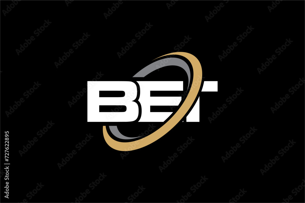BET creative letter logo design vector icon illustration BET creative letter logo design vector icon illustration