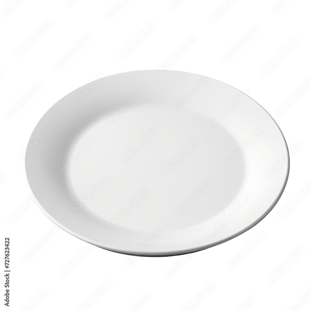 side view empty plate isolated on transparent background side view empty plate isolated on transparent background