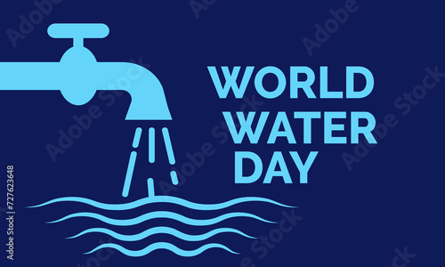 World Water Day Observed every year of March 22nd, Environment Protection Awareness Vector banner, flyer, poster and social medial template design.
