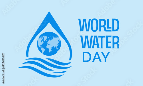 World Water Day Observed every year of March 22nd, Environment Protection Awareness Vector banner, flyer, poster and social medial template design.