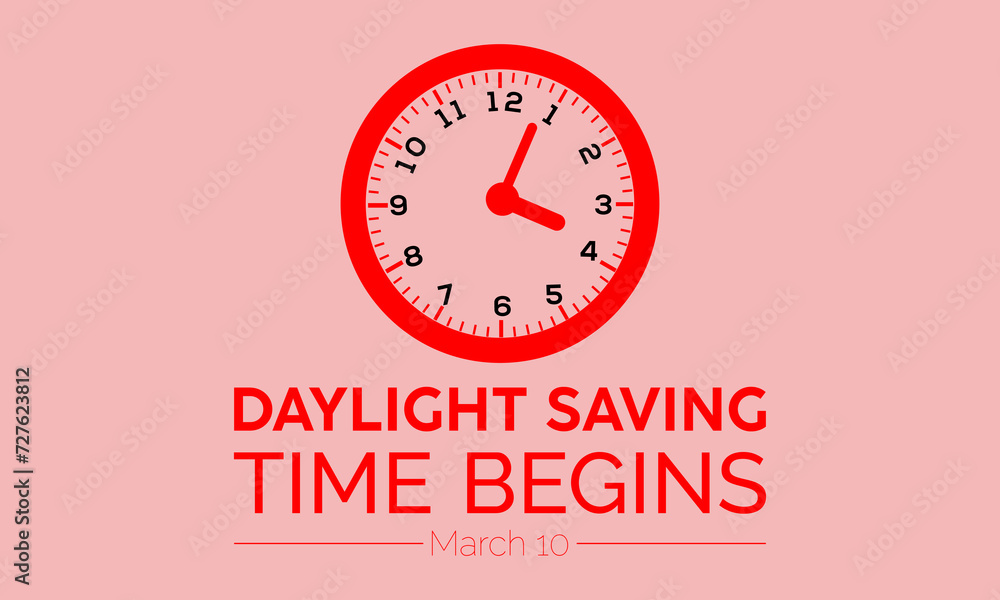 Daylight Saving Time begins Observed every year of March, Daylight Concept Vector banner, flyer, poster and social medial template design. Daylight Saving Time begins Observed every year of March, Daylight Concept Vector banner, flyer, poster and social medial template design.
