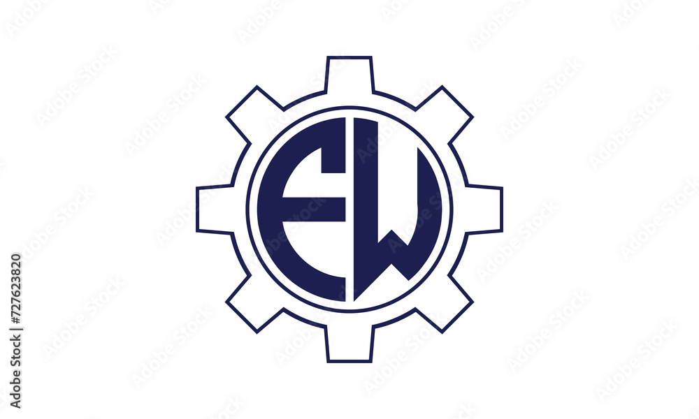 FW initial letter mechanical circle logo design vector template. industrial, engineering, servicing, word mark, letter mark, monogram, construction, business, company, corporate, commercial, geometric FW initial letter mechanical circle logo design vector template. industrial, engineering, servicing, word mark, letter mark, monogram, construction, business, company, corporate, commercial, geometric