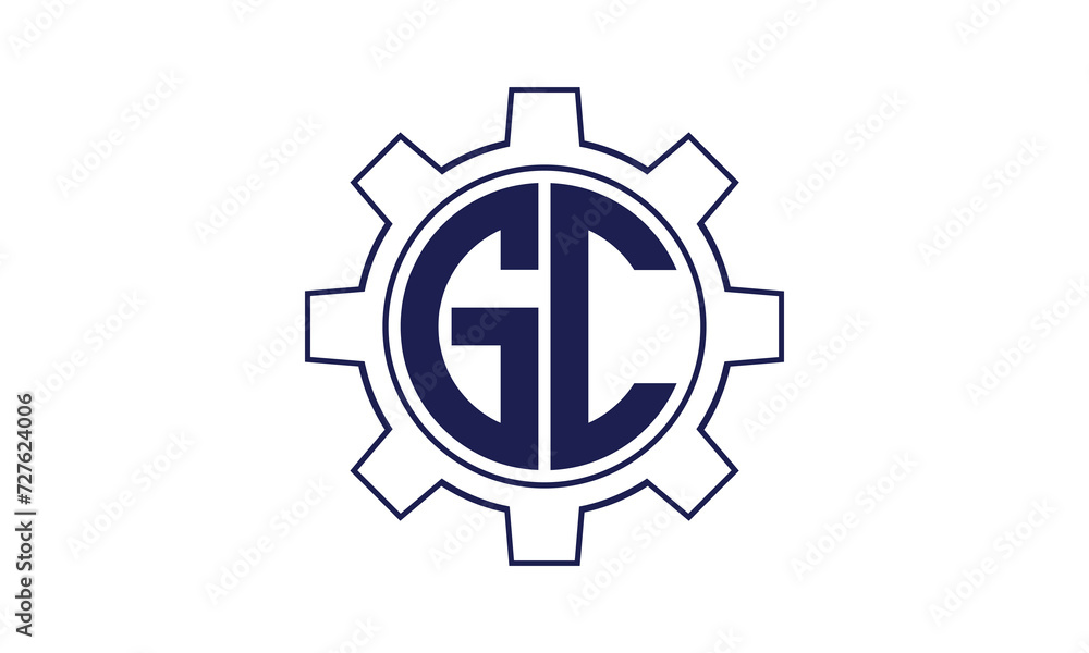 GC initial letter mechanical circle logo design vector template. industrial, engineering, servicing, word mark, letter mark, monogram, construction, business, company, corporate, commercial, geometric GC initial letter mechanical circle logo design vector template. industrial, engineering, servicing, word mark, letter mark, monogram, construction, business, company, corporate, commercial, geometric