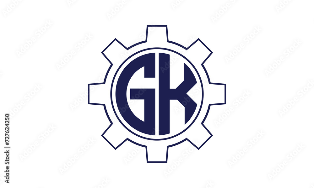 GK initial letter mechanical circle logo design vector template. industrial, engineering, servicing, word mark, letter mark, monogram, construction, business, company, corporate, commercial, geometric GK initial letter mechanical circle logo design vector template. industrial, engineering, servicing, word mark, letter mark, monogram, construction, business, company, corporate, commercial, geometric