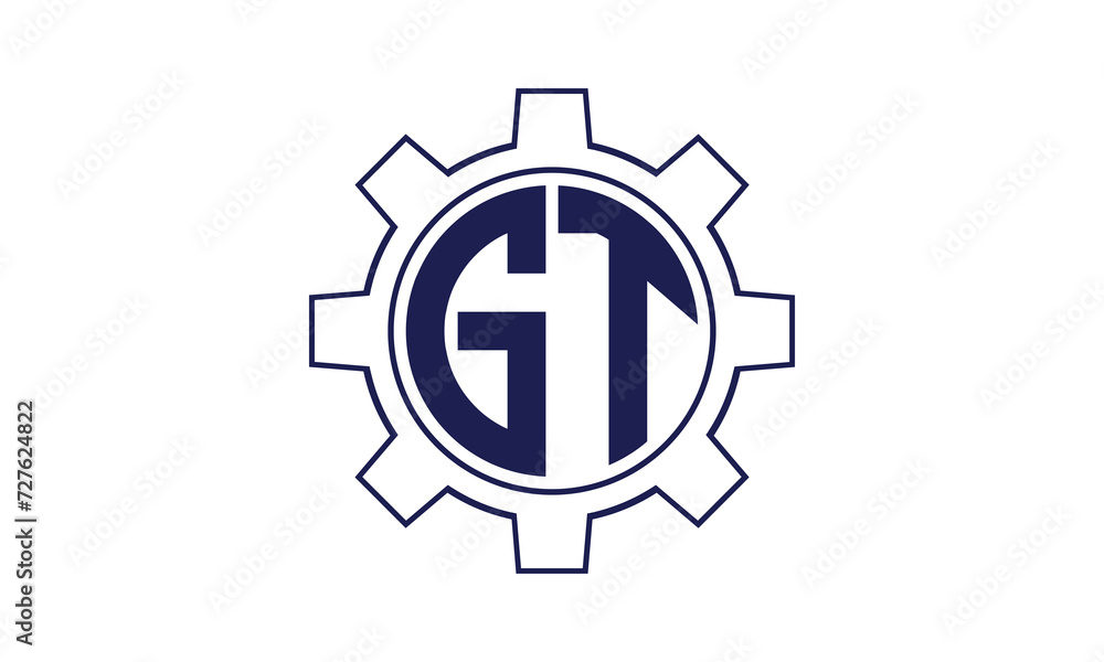 GT initial letter mechanical circle logo design vector template. industrial, engineering, servicing, word mark, letter mark, monogram, construction, business, company, corporate, commercial, geometric GT initial letter mechanical circle logo design vector template. industrial, engineering, servicing, word mark, letter mark, monogram, construction, business, company, corporate, commercial, geometric