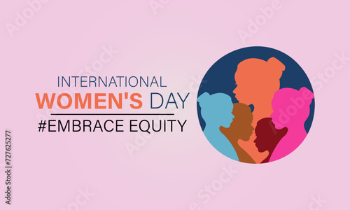 International Women's Day celebrated every year of March 8, Women's right Vector banner, flyer, poster and social medial template design.