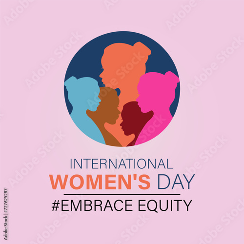 International Women's Day celebrated every year of March 8, Women's right Vector banner, flyer, poster and social medial template design.