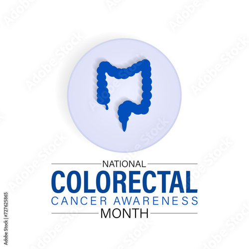National Colorectal Cancer Awareness Month Observed every year of March, Medical Awareness Vector banner, flyer, poster and social medial template design.