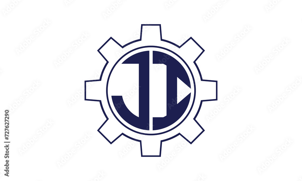 JI initial letter mechanical circle logo design vector template. industrial, engineering, servicing, word mark, letter mark, monogram, construction, business, company, corporate, commercial, geometric JI initial letter mechanical circle logo design vector template. industrial, engineering, servicing, word mark, letter mark, monogram, construction, business, company, corporate, commercial, geometric