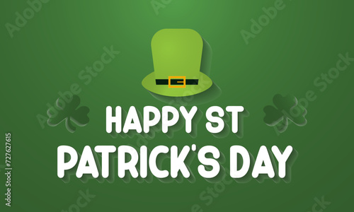 St. Patrick's Day Observed every year of March 17th, Patrick Celebration Vector banner, flyer, poster and social medial template design.