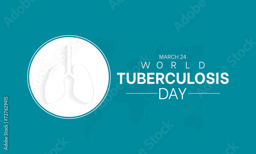 World Tuberculosis Day Observed every year of March 24, Medical Awareness Vector banner, flyer, poster and social medial template design.