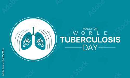 World Tuberculosis Day Observed every year of March 24, Medical Awareness Vector banner, flyer, poster and social medial template design.