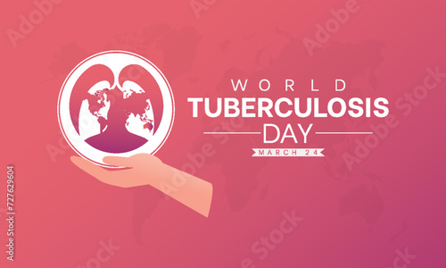 World Tuberculosis Day Observed every year of March 24, Medical Awareness Vector banner, flyer, poster and social medial template design.