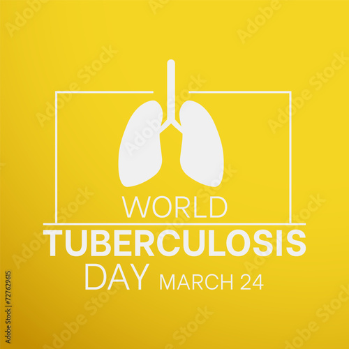 World Tuberculosis Day Observed every year of March 24, Medical Awareness Vector banner, flyer, poster and social medial template design.