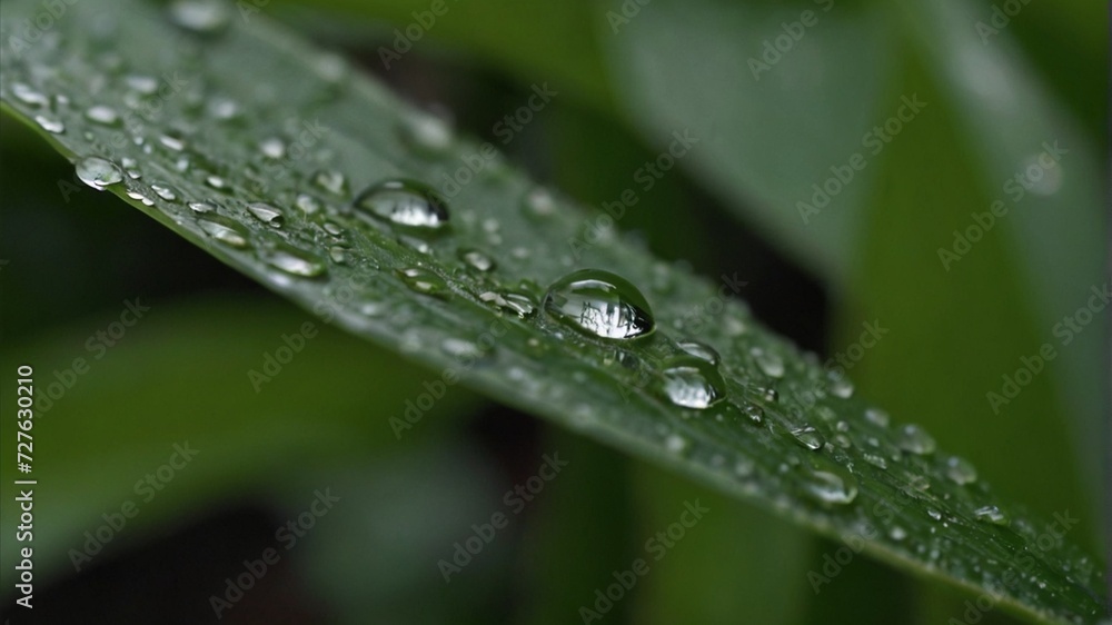 water drops on a leaf water drops on a leaf