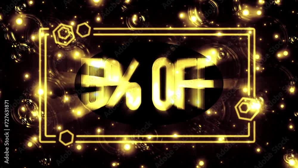 5% OFF Promotion Letter Logo Videos Company Business 5% OFF Promotion Letter Logo Videos Company Business