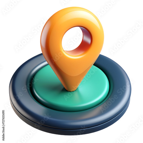 red button with a sign