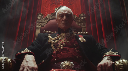 Evil Empire leader on the throne