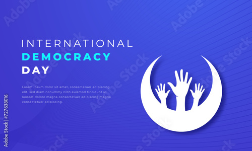 International Democracy Day Paper cut style Vector Design Illustration for Background, Poster, Banner, Advertising, Greeting Card Free Download International Democracy Day Paper cut style Vector Design Illustration for Background, Poster, Banner, Advertising, Greeting Card - GFXLoad