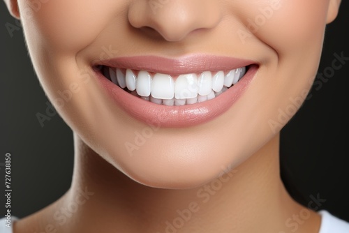 Perfect smile. teeth whitening at dental clinic, symbolizing oral care and dentistry